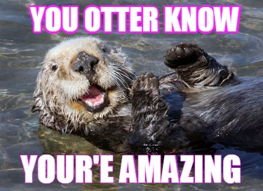 Meme Creator - Funny Thought I otter wish you Happy Birthday JT Meme ...