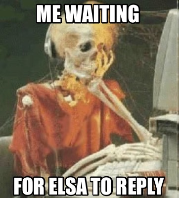 Meme Creator Funny Me Waiting For Elsa To Reply Meme Generator At Memecreator Org