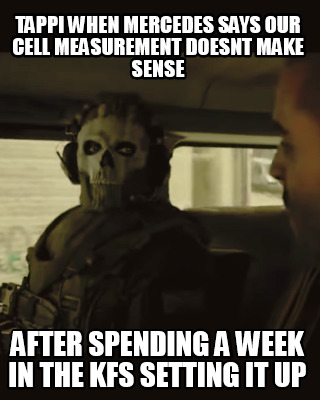 Meme Creator - Funny Tappi When Mercedes says our cell measurement ...