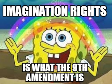 Meme Creator - Funny Imagination Rights Is what the 9th amendment is ...