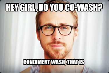 Meme Creator - Funny hey girl, do you co-wash? condiment wash, that is ...