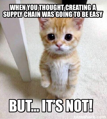 Meme Creator - Funny When you thought creating a Supply Chain was going ...