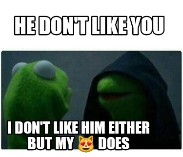 Meme Creator - Funny He don't like you I don't like him either but my ...