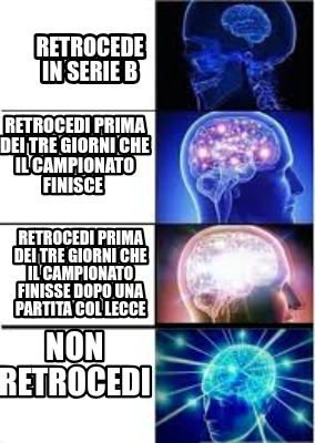 Meme Creator - Funny Retrocede in Serie b Retrocedi prima dei tre ...