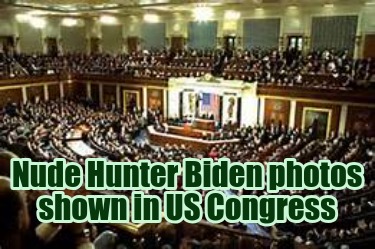 Meme Creator Funny Nude Hunter Biden Photos Shown In Us Congress Meme