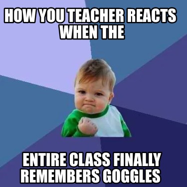 Meme Creator - Funny How you teacher reacts When the entire class ...