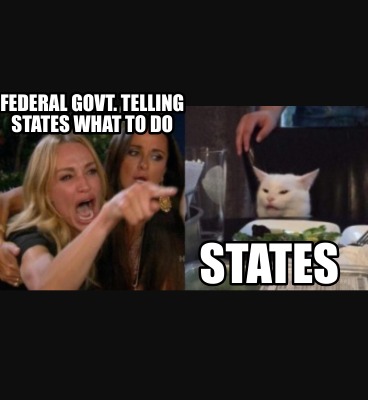 Meme Creator - Funny federal govt. telling states what to do states ...