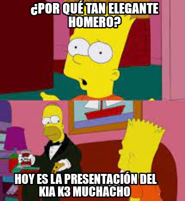 Meme Creator - Funny ¿Por qué tan elegante Homero? Hoy es la ...