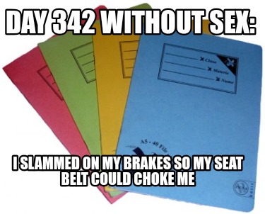 day-342-without-sex-i-slammed-on-my-brakes-so-my-seat-belt-could-choke-me