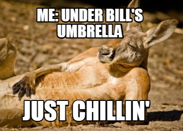 me-under-bills-umbrella-just-chillin
