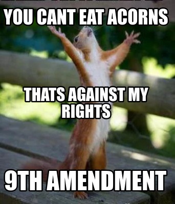 you-cant-eat-acorns-9th-amendment-thats-against-my-rights