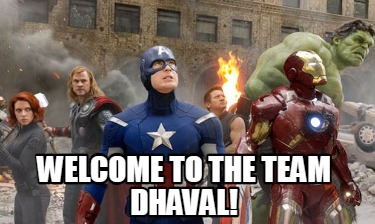 welcome-to-the-team-dhaval