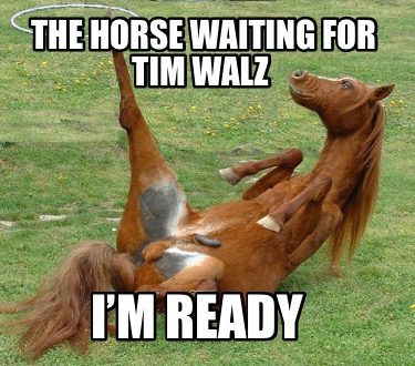 the-horse-waiting-for-tim-walz-im-ready