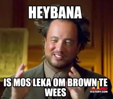 heybana-is-mos-leka-om-brown-te-wees