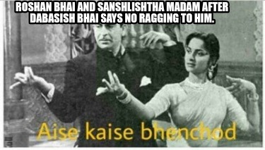 roshan-bhai-and-sanshlishtha-madam-after-dabasish-bhai-says-no-ragging-to-him