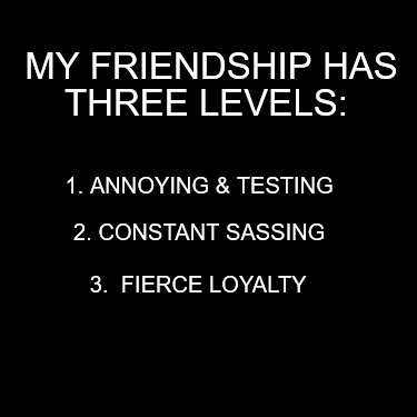 my-friendship-has-three-levels-3.-fierce-loyalty-1.-annoying-testing-2.-constant