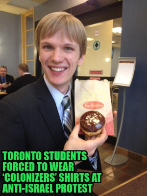 toronto-students-forced-to-wear-colonizers-shirts-at-anti-israel-protest