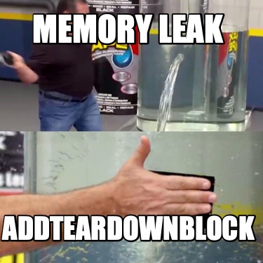 memory-leak-addteardownblock