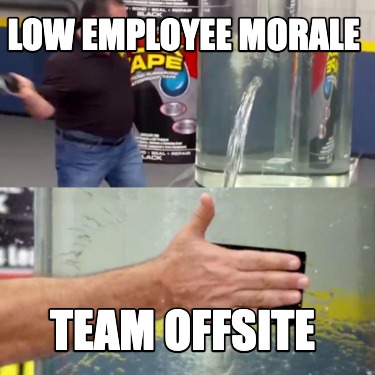 low-employee-morale-team-offsite